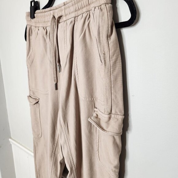 ATHLETA Farallon Cargo Crop Ankle Pants in Tan - Picture 2 of 5